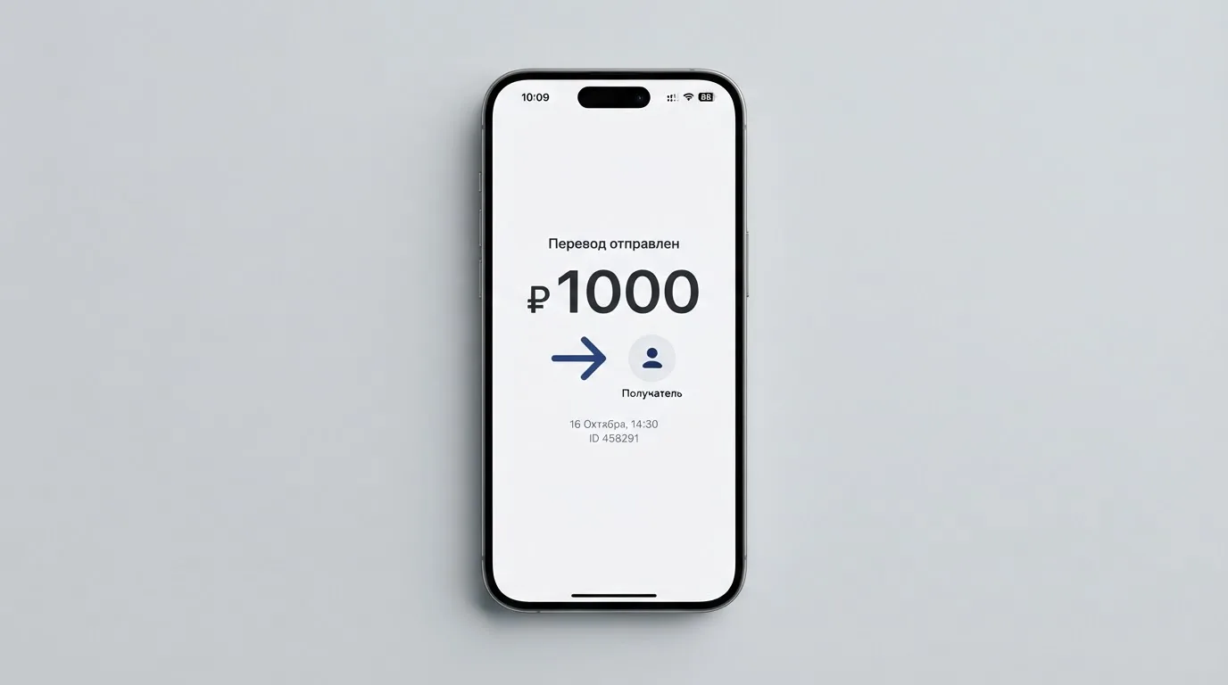 Телефон с экраном перевода стейблкоина